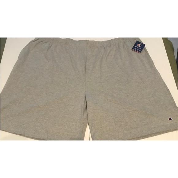 NEW Men's Big & Tall Champion Oxford Grey Solid Lounge Shorts Size 6XL - Picture 4 of 5